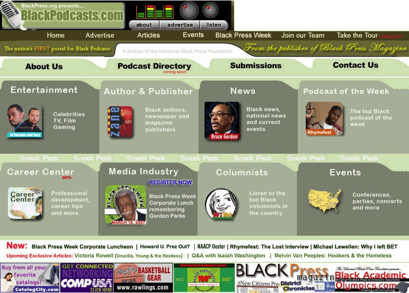 Black PressRadio.com enjoys over 300,000 listeners and nearly 75,000 downloads