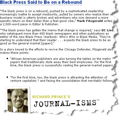 Black Press said to be rebound, according to article by Maynard Institute for Journalism