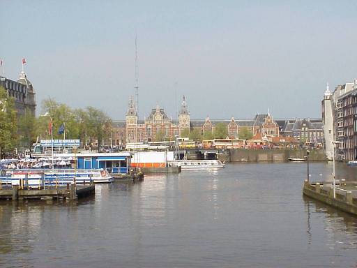 Centraal Station in Amsterdam, Holland