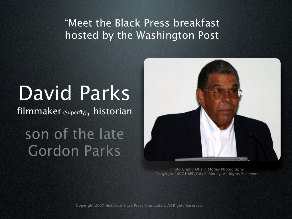 David Parks spoke at the 3rd Annual Black Press All Star Awards