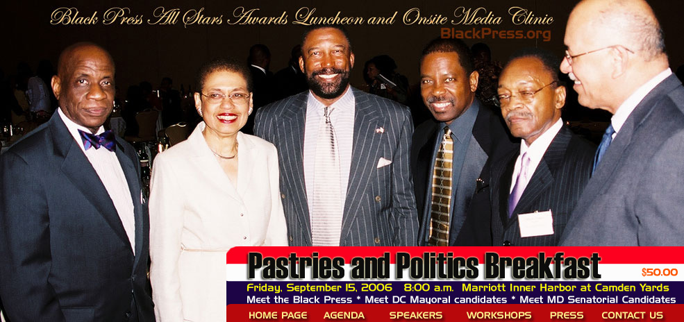 Pastries and Politics Breakfast is September 15, 2006 in Baltimore, MD